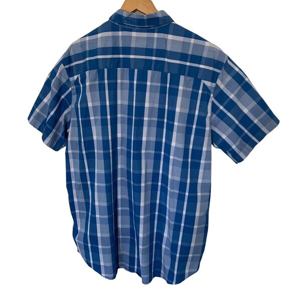 Columbia Shirt Mens XL Decoy Rock AM1017 Omni Wick S/S Button Front Blue Plaid - Picture 5 of 6